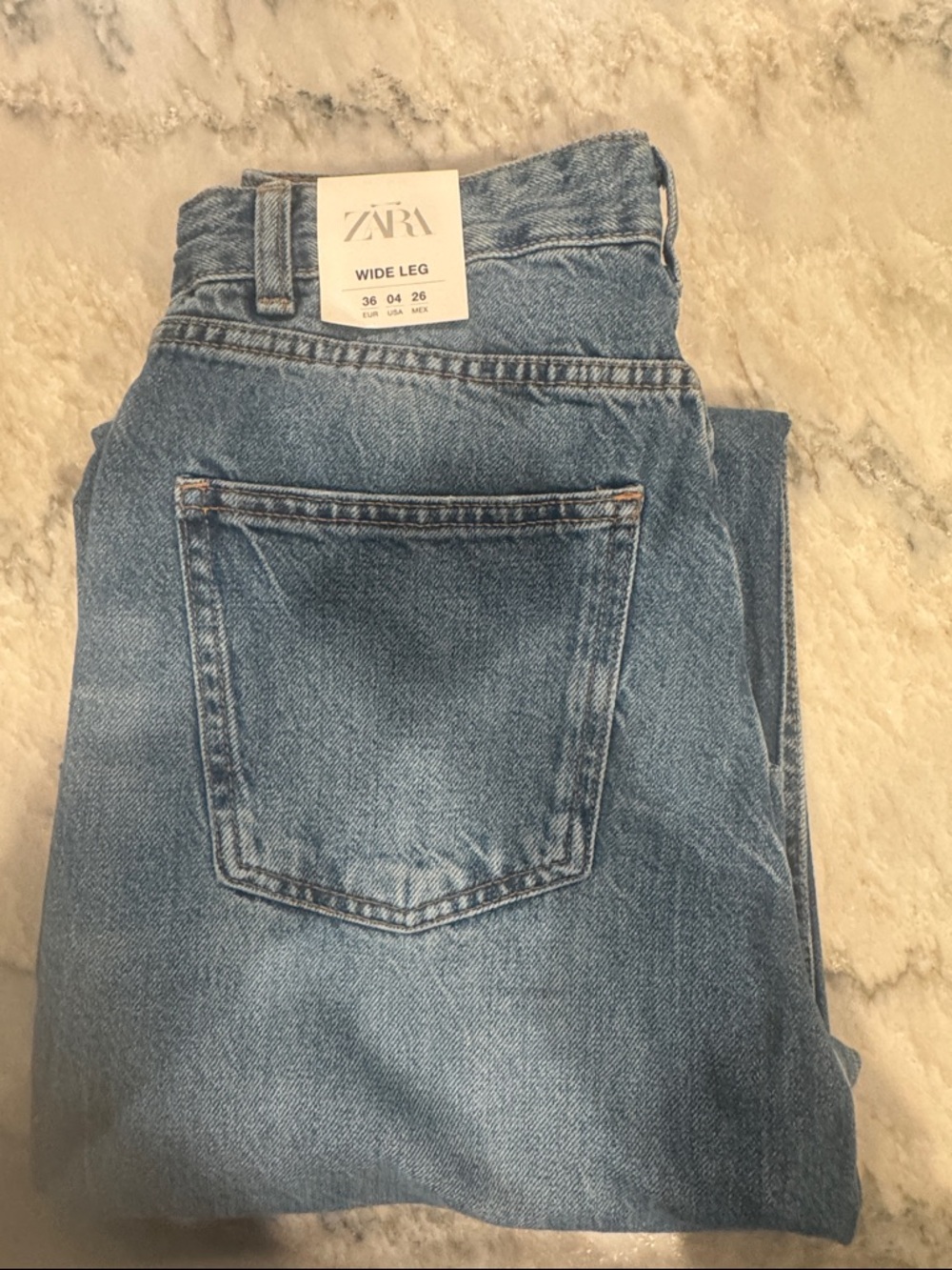 Zara Wide Leg Jeans - Classic Blue